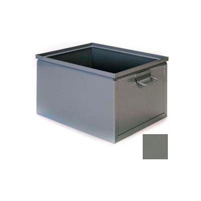 Stackbin® Steel Bin 1-8SX - 10"W x 20"D x 8"H Stackbox, Gray