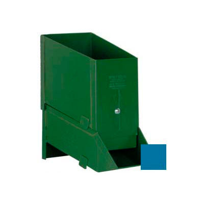 Stackbin® 4-1/2"W x 8"D x 7-3/4"H Steel Assembly Bin With Hopper, Blue