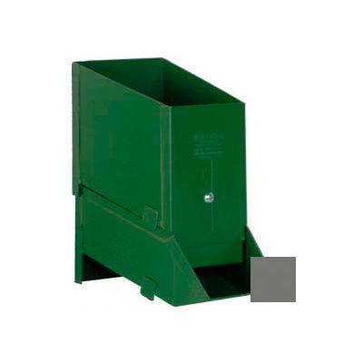 Stackbin® 4-1/2"W x 8"D x 7-3/4"H Steel Assembly Bin With Hopper, Gray