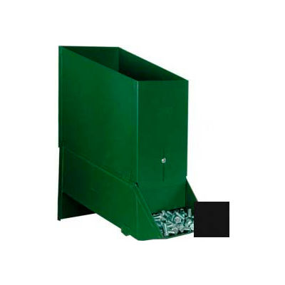 Stackbin® 6-1/2"W x 12"D x 12-1/2"H Steel Assembly Bin With Hopper, Black