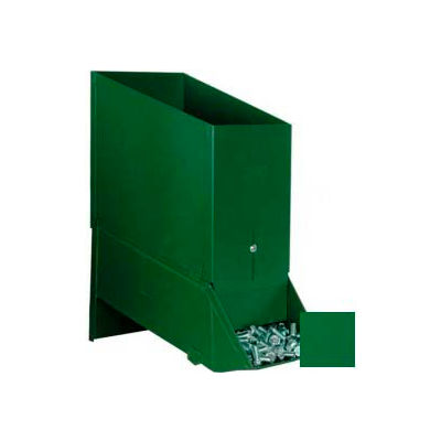 Stackbin® 6-1/2"W x 12"D x 12-1/2"H Steel Assembly Bin With Hopper, Green