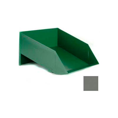 Stackbin® 11-1/2"W x 12"D x 4"H Steel Assembly Bin, Gray