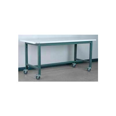 Stackbin 1012 Series Workbench W/ Laminate Top, 72"W x 36"D, Black