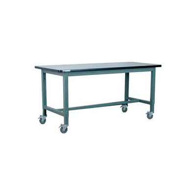 Stackbin 1012 Series Workbench W/ ESD Top & T Molding, 48"W x 30"D, Black