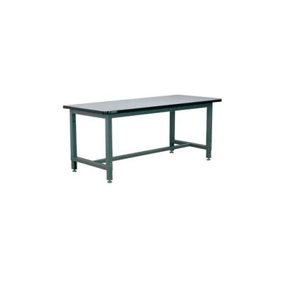 Stackbin 1005 Series Workbench, ESD Square Edge, 60"W x 36"D, Gray