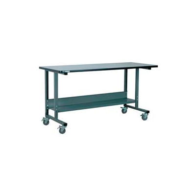 Stackbin 2012 Series Workbench W/ ESD Top & T Molding, 72"W x 30"D, Gray