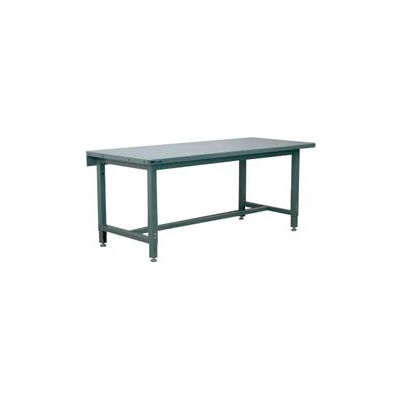 Stackbin 1005 Series Workbench, Steel Square Edge, 48"W x 36"D, Gray