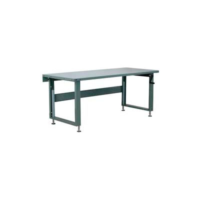 Stackbin Workbench, 4000 Series, Steel Square Edge, 48"W X 36"D, Black