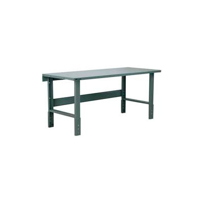 Stackbin 3505 Series Workbench, Steel Square Edge, 72"W x 30"D, Black