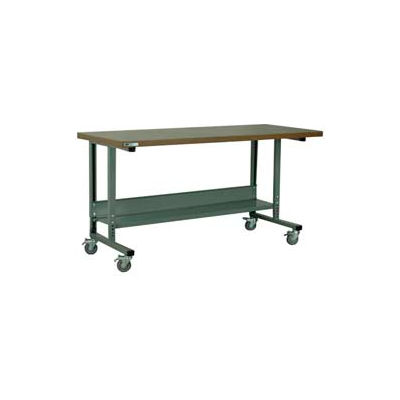 Stackbin 2012 Series Workbench W/ Hardboard Top Square Edge, 48"W x 30"D, Gray