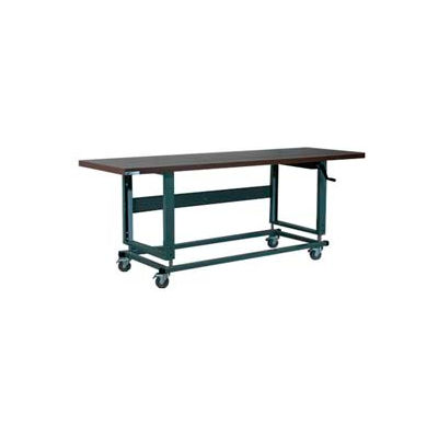 Stackbin 2500 Series Workbench W/ Hardboard Top, 96"W x 30"D, Gray