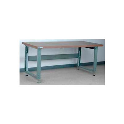 Stackbin 4000 Series Workbench W/ Hardboard Top & Power Lift, 96"W x 30"D, Black