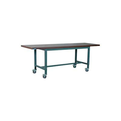 Stackbin 1012 Series Mobile Workbench W/ Hardboard Top, 96"W x 36"D, Black