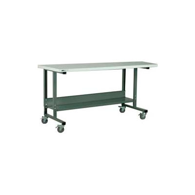 Stackbin 2012 Series Workbench W/ Laminate Top, 46"W x 36"D, Gray