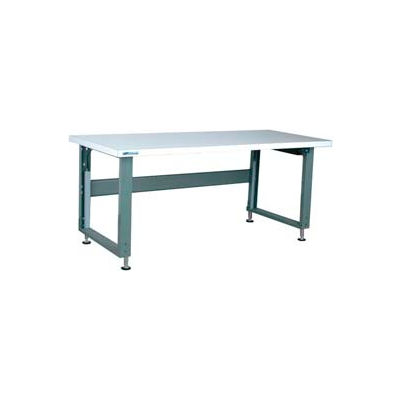 Stackbin 4000 Series Workbench W/ Laminate Top & Power Lift, 60"W x 30"D, Black