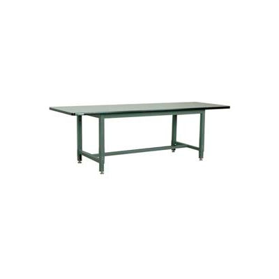 Stackbin 1005 Series Workbench, Laminate Square Edge, 96"W x 30"D, Gray