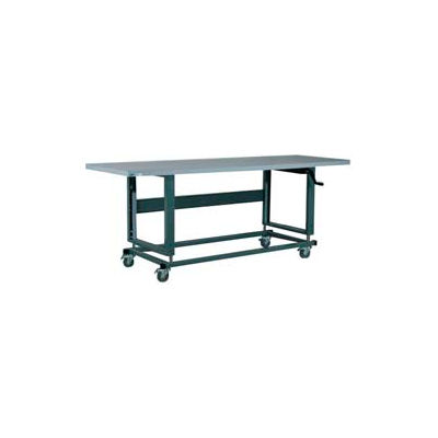 Stackbin 2500 Series Workbench W/ Laminate Top, 96"W x 36"D, Black