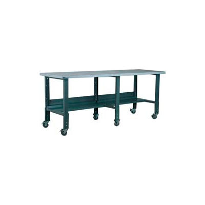 Stackbin 3512 Series Workbench W/ Laminate Top, 96"W x 36"D, Black