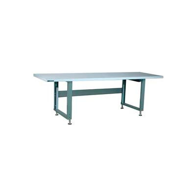 Stackbin 4000 Series Workbench W/ Laminate Top & Power Lift, 96"W x 36"D, Black