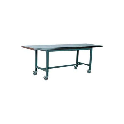 Stackbin 1012 Series Workbench W/ Stainless Steel Top, 96"W x 36"D, Black