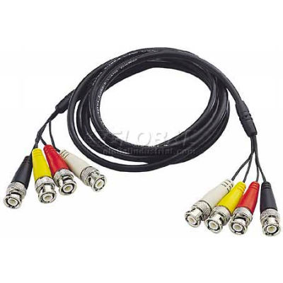 COP Security Patch Cable 15-AVC404S, 4 BNC Plugs To 4 BNC Plugs, .5 Meters