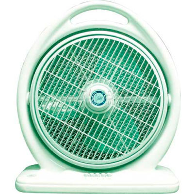 SPT® Box Fan, 14" Blade, 3 Speed Fan, Louver Rotation, 2683 CFM