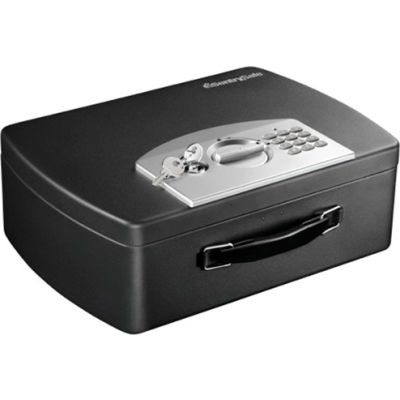 SentrySafe Portable Security Box P021E Electronic Lock, 13"W x 10"D x 4-3/88"H, Black