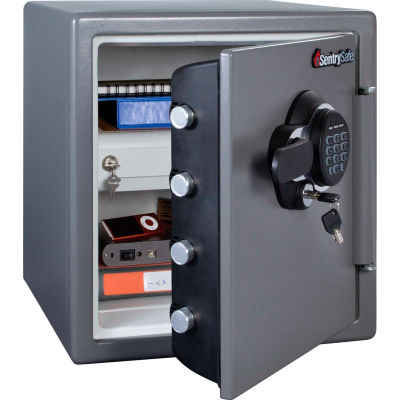 SentrySafe Fire-Safe® SFW123GDC Electronic Lock, 16-5/16"W x 19-5/16"D x 17-13/16"H, Gray