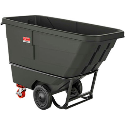 Suncast® Standard Duty Plastic Tilt Truck, 3/4 Cu. Yd. Cap, 1400 Lbs. Cap, Black
