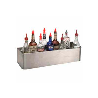 Bottle Rack, 34", Double Tier Keyhole, S/S