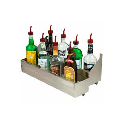 Bottle Rack, 23", Double Tier (Integral) Keyhole, S/S