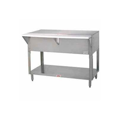Solid Top Table, 47.125"L Sliding Doors
