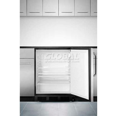 Summit ADA Comp Built in Undercounter Refrigerator 5.5 Cu. Ft. Stainless Steel