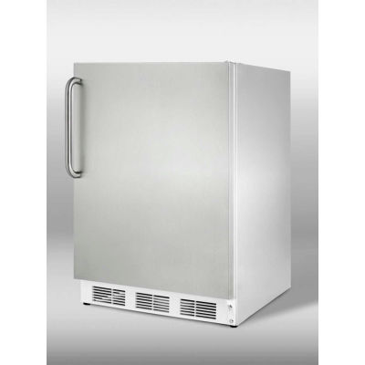 Summit CT66JCSS Built In Undercounter Refrigerator-Freezer 5.1 Cu. Ft. Stainless Steel