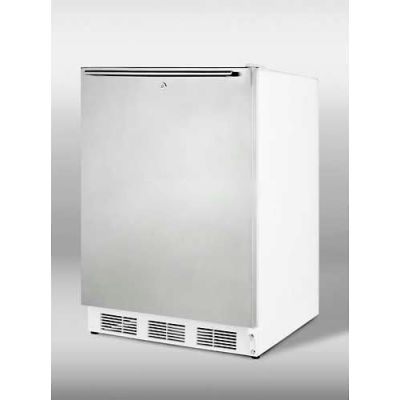 Summit-ADA Comp Refrigerator-Freezer For Freestanding , White, S/S Door