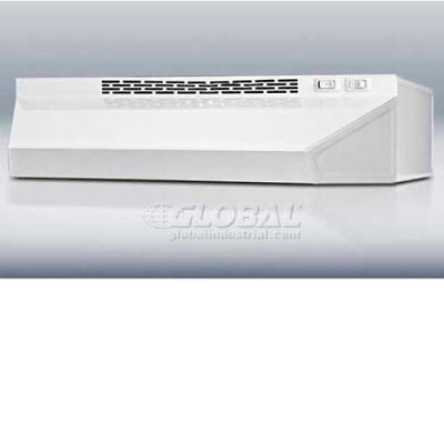 Summit-24"W Convertible Range Hood For Ducted Or Ductless Use, White