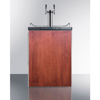 Summit SBC635MBIFRTWIN - Beer Dispenser, Built-In Residential, 5.6 Cu. Ft., 24"W x 33-1/2"H, Black