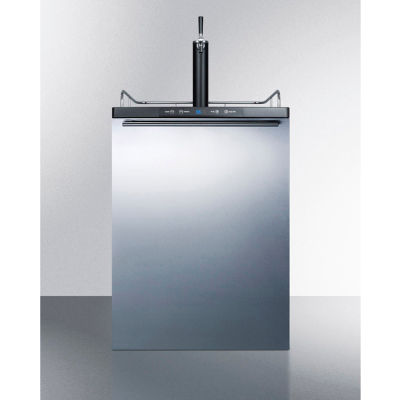 Summit-Beer Dispenser, Built-In Residential, 5.6 Cu. Ft., 24"W x 33-1/2"H, Black