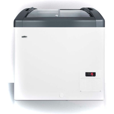 Summit Full-Sized Commercial Storage Freezer W/Sliding Glass Lid, 5.7 Cu. Ft., 30-3/4" Wide