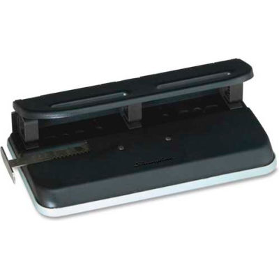 Swingline® EasyTouch™ Heavy Duty Punch, 2 - 7 Holes, 24 Sheets, Black