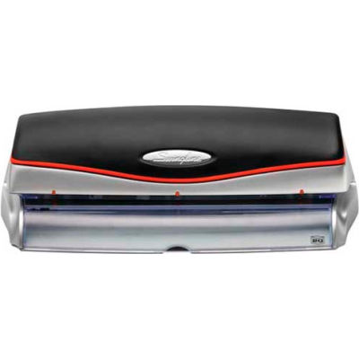 Swingline® Optima® Electric Punch, 3 Holes, 20 Sheets, Black/Silver
