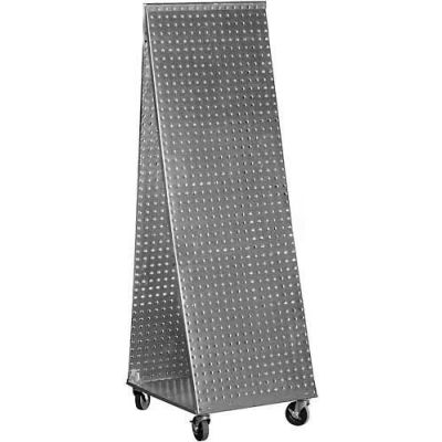 Pegboard Tool Cart - Galvanized 48 x 16
