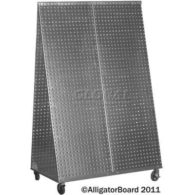 Pegboard Tool Cart - Galvanized 48 x 32