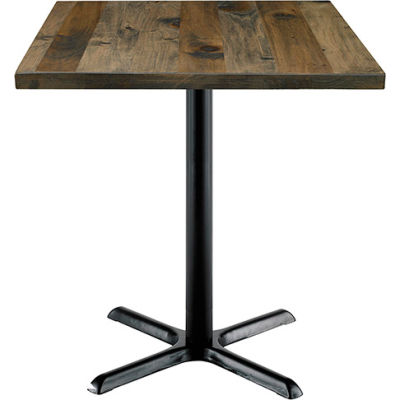 KFI 30" Square Counter Table with Vintage Wood - Barnwood