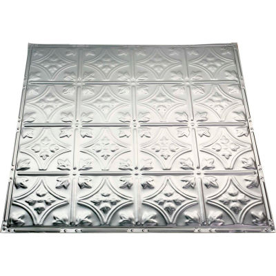 Great Lakes Tin Hamilton 2' X 2' Lay-In Tin Ceiling Tile in Unfinished - Y52-03