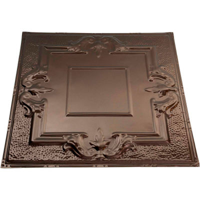 Great Lakes Tin Niagara 2' X 2' Lay-in Tin Ceiling Tile in Bronze Burst - Y54-06