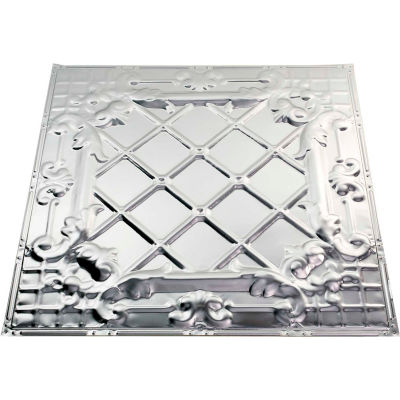 Great Lakes Tin Toledo 2' X 2' Lay-in Tin Ceiling Tile in Clear - Y55-04