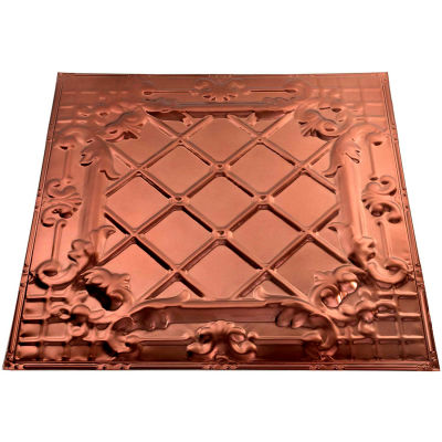 Great Lakes Tin Toledo 2' X 2' Lay-in Tin Ceiling Tile in Penny Vein - Y55-05
