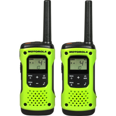 Motorola Talkabout® T600 Waterproof Rechargeable Two-Way Radios, Green- 2 Pack