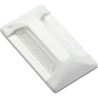 102209 PM-24 Pavement Marker, 2" x 4", White Reflector, 1 Side